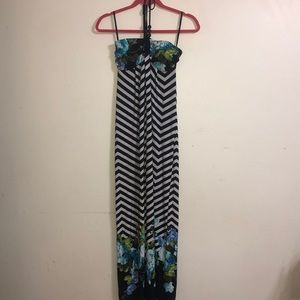 Halter neck maxi dress